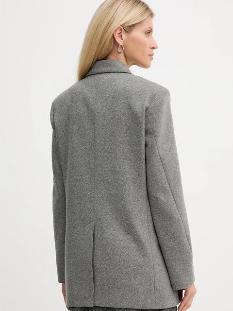 Pinko płaszcz z dodatkiem wełny