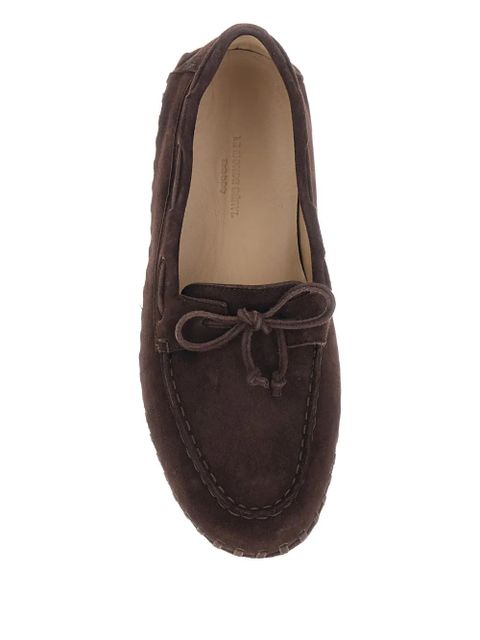 Le Monde Beryl bow-tie detail stitched loafers - Brown - zdjęcie produktu nr 2
