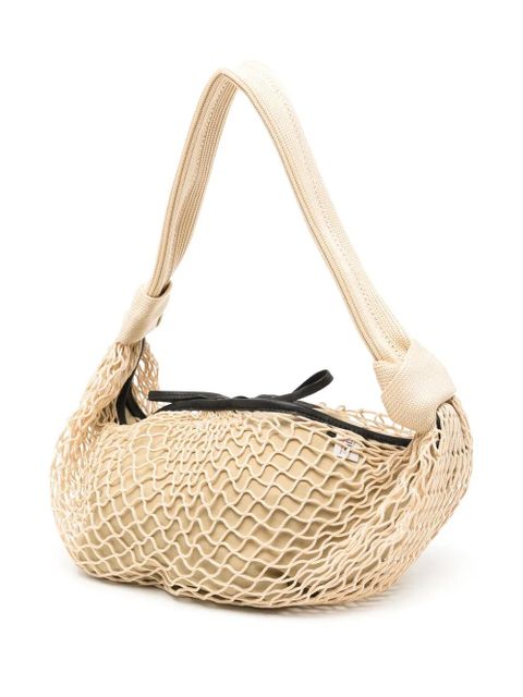 LEMAIRE Fortune Croissant Filt bag - Neutrals