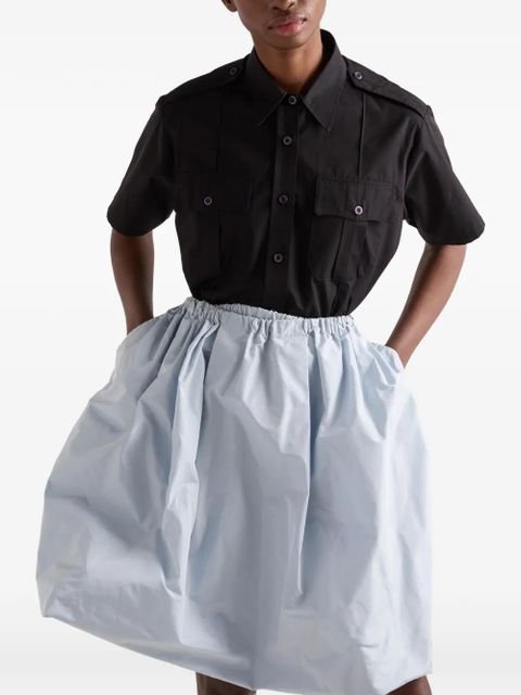 Prada technical taffeta skirt - Blue