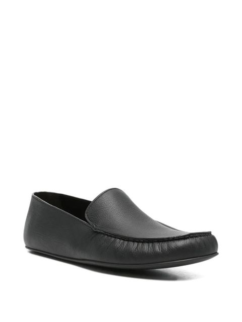 The Row Leo grained whipstitch loafers - Black - zdjęcie produktu nr 2