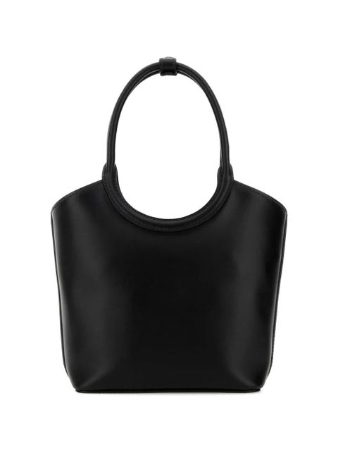 Miu Miu Ivy embossed-logo leather tote bag - Black - zdjęcie produktu nr 2