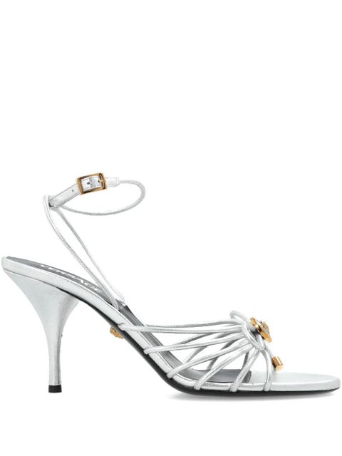 Versace Opera leather sandals - Silver
