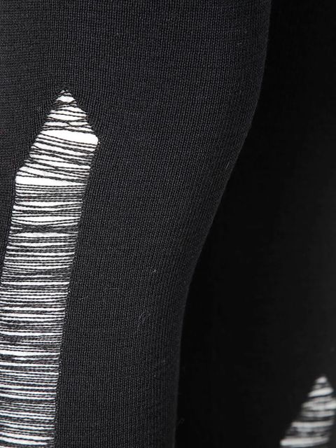 MM6 Maison Margiela ripped detailing leggings - Black