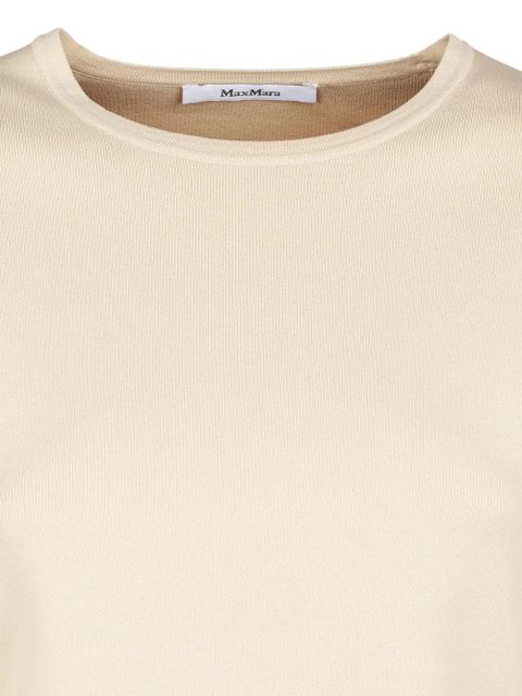 Max Mara Pure Stretch T-shirt - Neutrals