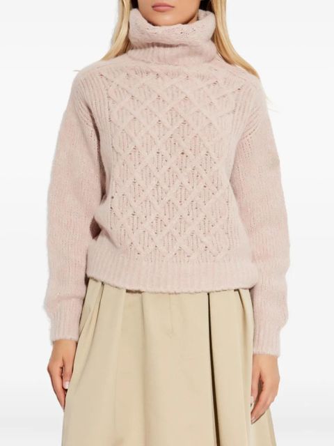 Moncler cable-knit sweater - Pink