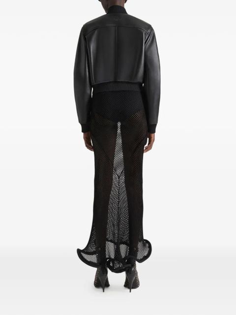 Givenchy zip lambskin jacket - Black