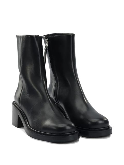 Aeyde 65mm Teddy boots - Black
