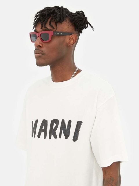 Marni okulary przeciwsłoneczne Kawasan Falls Bordeau kolor bordowy EYMRN00019.004.KFK