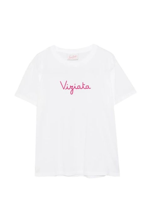 MC2 Saint Barth Emilie embroidered cotton T-shirt - White - zdjęcie produktu nr 1