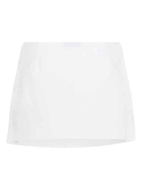 Miu Miu lace-detail mini skirt - White - zdjęcie produktu nr 1