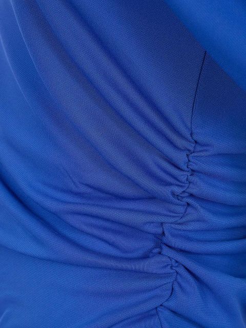 Lauren Ralph Lauren draped one-shoulder top - Blue