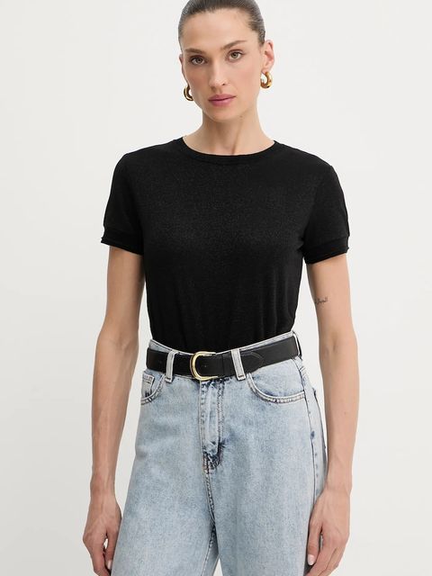 Patrizia Pepe t-shirt kolor czarny 8K0278 K128 - zdjęcie produktu nr 1
