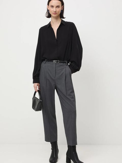 Medicine spodnie damskie kolor szary - zdjęcie produktu nr 1