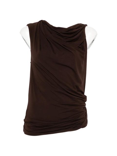 ENTIRE STUDIOS draped sleeveless top - Brown - zdjęcie produktu nr 1