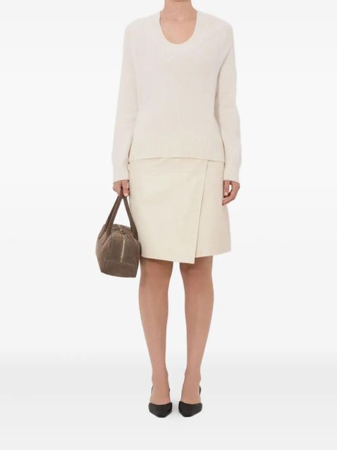 LouLou de Saison U-neck ribbed sweater - Neutrals - zdjęcie produktu nr 2