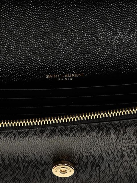 Saint Laurent small Kate logo-detail tassel shoulder bag - Black