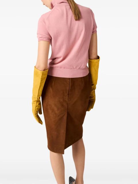 Miu Miu knitted polo shirt - Pink