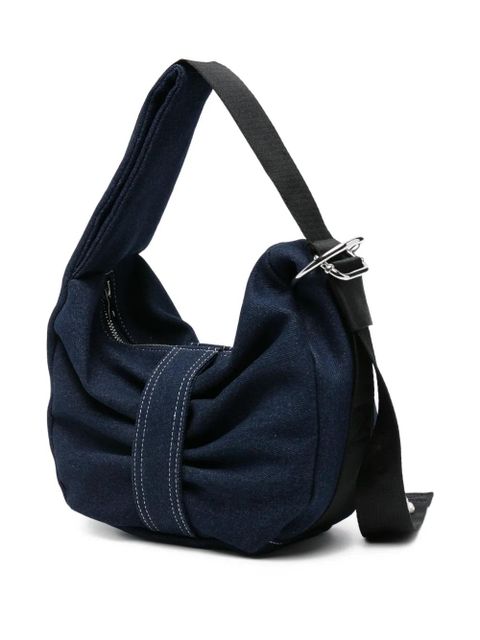 Simone Rocha bow pearl-embellished shoulder bag - Blue