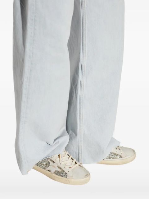 Golden Goose Super-Star glitter-detail sneakers - Neutrals