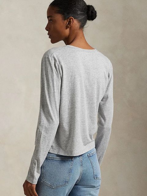 Polo Ralph Lauren longsleeve kolor szary 211967103 - zdjęcie produktu nr 2