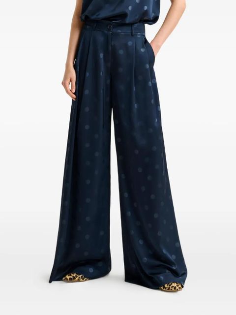 Essentiel Antwerp polka-dot pleated trousers - Blue