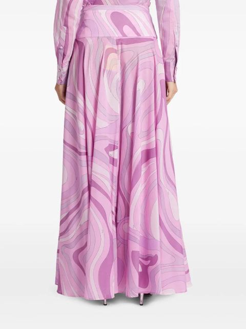 PUCCI Marmo-print maxi skirt - Pink
