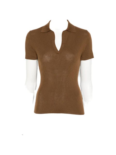 Max Mara Albero V-neck top - Brown - zdjęcie produktu nr 1