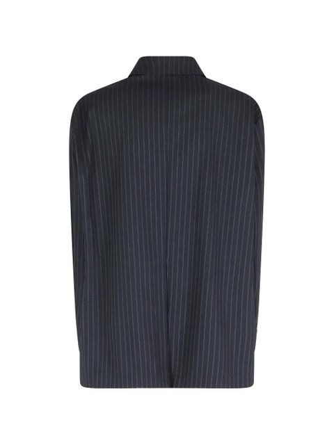 SOLOTRE pinstripe-patterned blazer - Blue - zdjęcie produktu nr 2