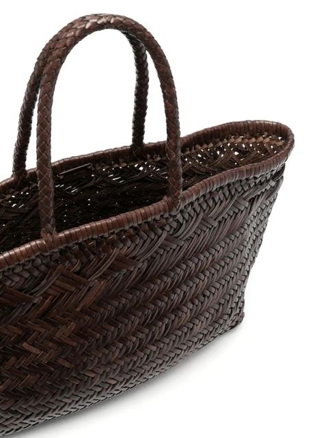 DRAGON DIFFUSION interwoven-design tote bag - Brown