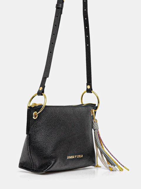 Bimba Y Lola torebka skórzana kolor czarny 242BBBJ1I.12000