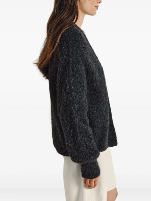 American Vintage East ribbed-knit cardigan - Grey