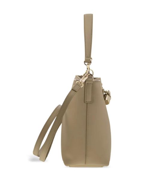 Longchamp Le Roseau leather bucket bag - Neutrals