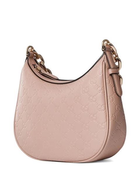 Gucci medium logo-pattern chain shoulder bag - Pink - zdjęcie produktu nr 2