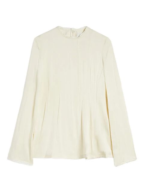 Jil Sander satin blouse - White - zdjęcie produktu nr 1