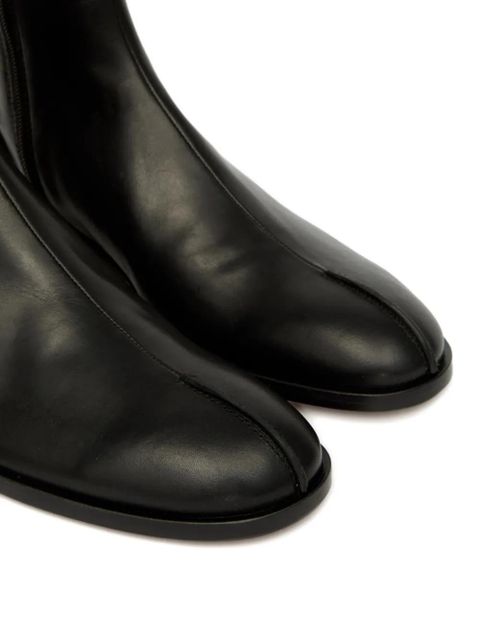 MM6 Maison Margiela leather ankle boots - Black