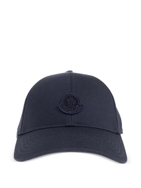 Moncler logo-patch cap hat - Blue - zdjęcie produktu nr 1