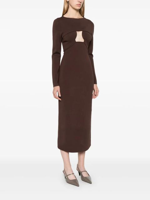 Cult Gaia Jenny midi dress - Brown