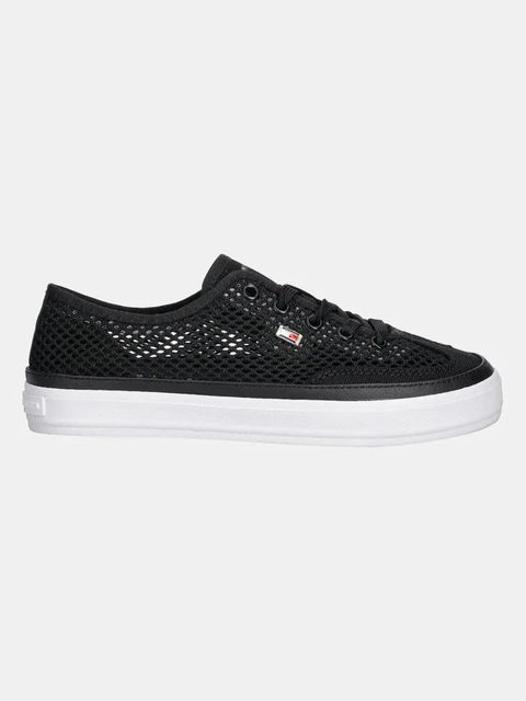 Tommy Hilfiger tenisówki TH OPEN MESH VULC SNEAKER kolor czarny FW0FW08684 - zdjęcie produktu nr 2