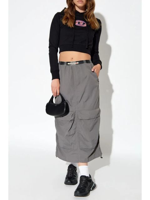 Diesel F-Slimmy-Hood-Od hoodie - Black