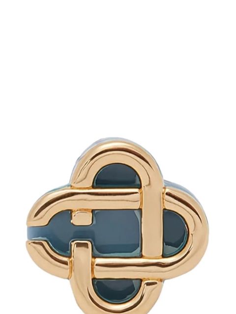 Casablanca logo-plaque earrings - Gold