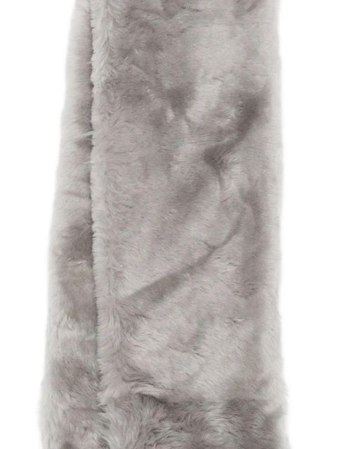 TOTEME shearling tuxedo scarf - Grey - zdjęcie produktu nr 2