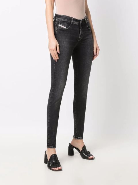 Diesel Slandy skinny-leg jeans - Black