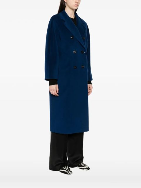 Max Mara buttoned belted double-breasted coat - Blue