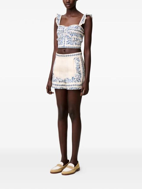 Claudie Pierlot floral-print shorts - Neutrals