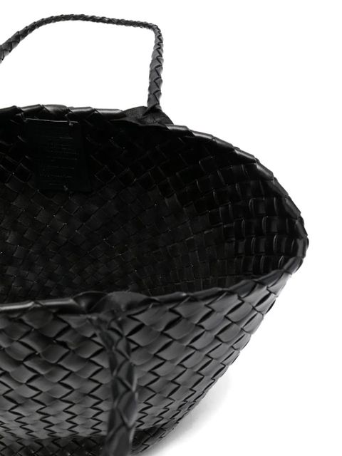 DRAGON DIFFUSION Egola woven braided shoulder bag - Black