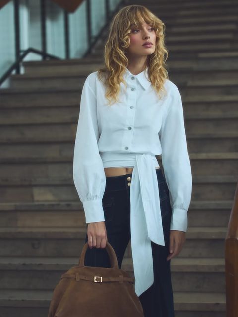 Answear.LAB koszula damska kolor biały relaxed z kołnierzykiem klasycznym - zdjęcie produktu nr 1