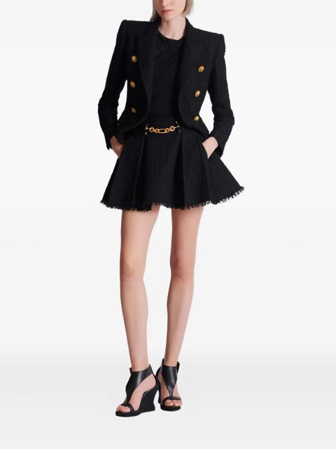 Balmain pleated mini skirt - Black