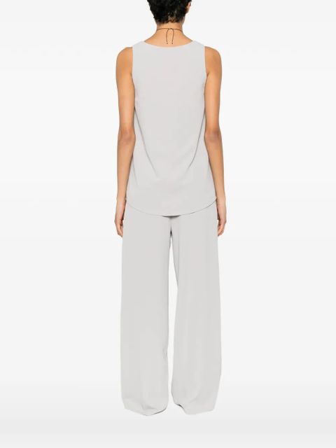 Eleh scoop-neck sleeveless top - Grey