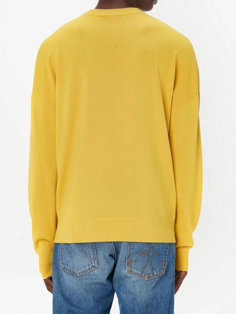 JW Anderson logo-embroidered jumper - Yellow